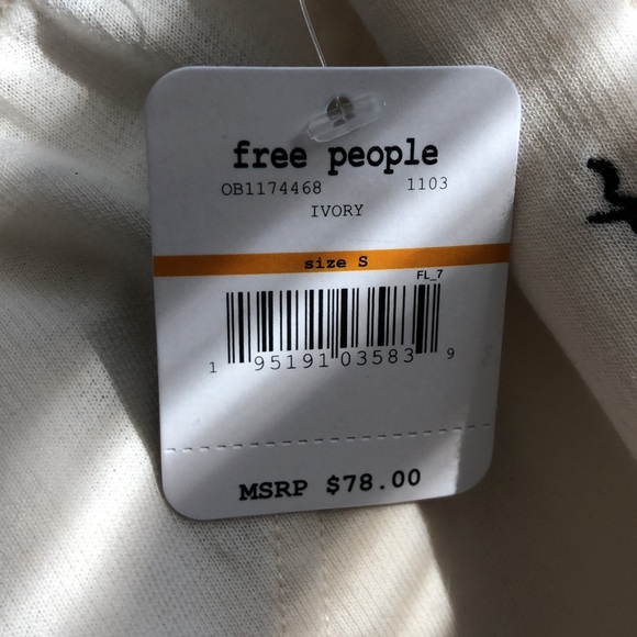 Free People Ivory Wide Leg Dream On Sweatpants / NWT - Picture 7 of 7